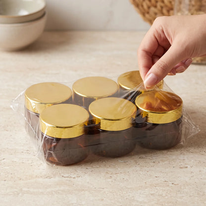 Incense Jar Set, 6 Pieces, 100 ML Each – High-Density Plastic Storage Containers for Incense and Everyday Home Organization