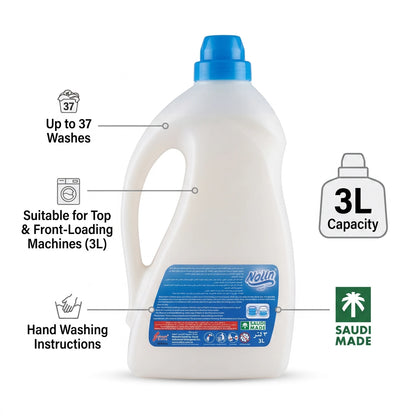 Nolin Fabric Softener – 3 Liters, Nobility of the Past | Lasting Freshness for Up to 37 Washes
