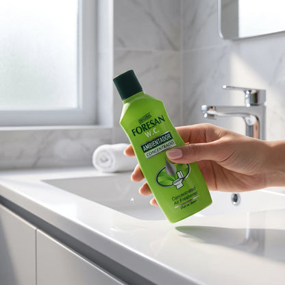 FORESAN Original W.C. Concentrated Air Freshener – Green Bottle for Toilet Areas