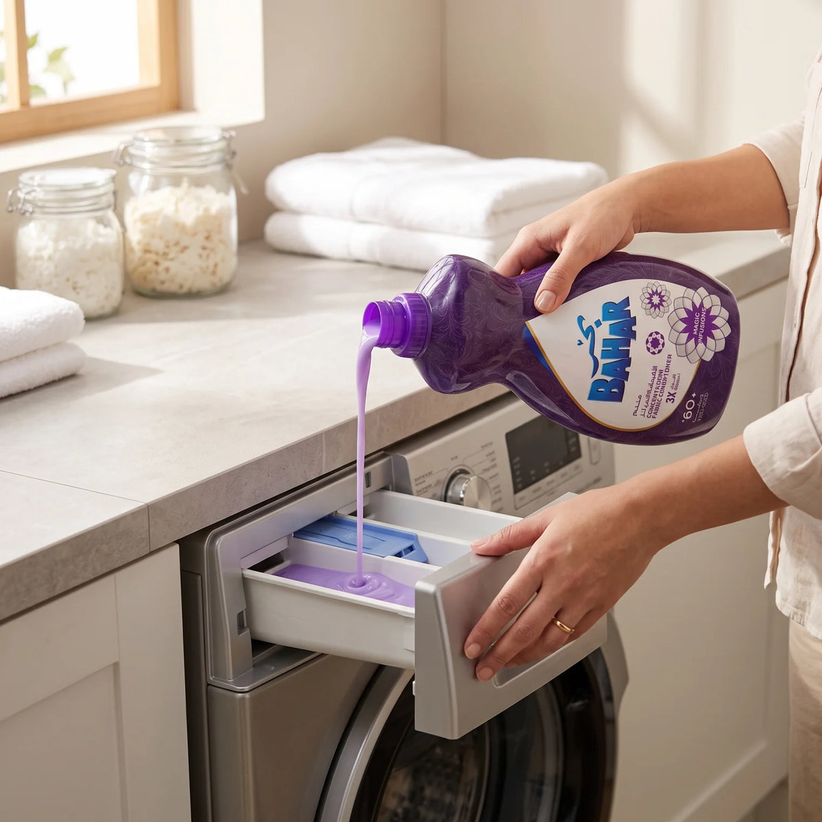 Bahar Concentrated Fabric Conditioner – Magic Infusions, 1.5 Liters | 3X Power | 60+ Washes