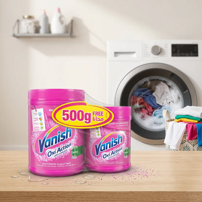 Vanish Oxi Action Multi Power 500g Laundry Booster – Fabric Stain Remover Powder