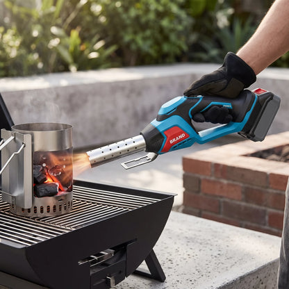 LITHIUMION 20V Cordless Charcoal Lighter – Handheld Fire Starter with Long Vented Attachment and Power Control