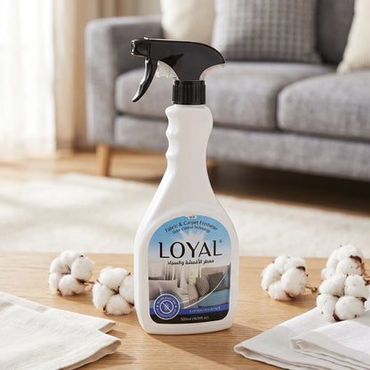 LOYAL Fabric & Carpet Freshener Cotton Fragrance 500ml – Odor Control Technology Spray for Fabrics and Carpets