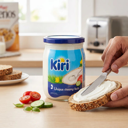 Kiri Spreadable Processed Creamy Cheese Analogue – 500 Grams | Unique Creamy Taste | Smooth Cheese Spread Alternative for Everyday Serving