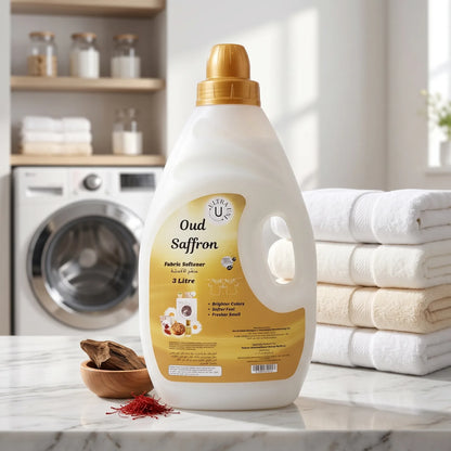 ULTRA UNI Fabric Softener Oud Saffron – 3 Litre | Fragrance Capsules Technology, Softer Feel and Fresher Smell