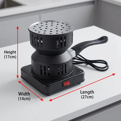 Top quality hot plate – Electric Black Hot Plate | Round Heating Surface, Power Switch and Cord | Compact Cooking Appliance