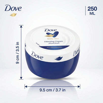 Dove Body Love Intensive Cream 250 ML – Rich Moisturisation Body Cream for Everyday Skincare