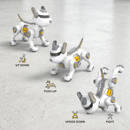 S.X.TOYS ROBOT DOG – Remote-Controlled Robotic Dog Toy | Touch Sensors | Multiple Actions | Sit Down, Push-Up, Upside Down and Fight | Bionic Remote Control