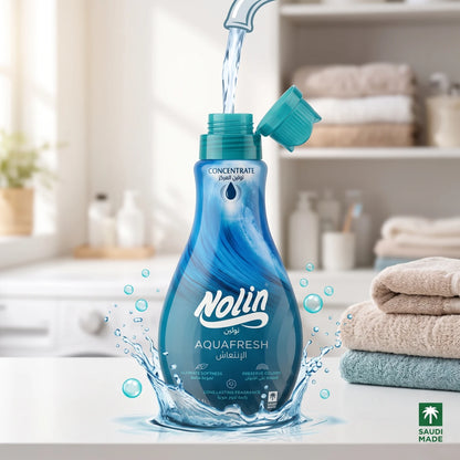 Nolin Aqua Fresh Concentrated Fabric Softener 1.4 Liters | Ultimate Softness | Preserve Colors | Long-Lasting Fragrance