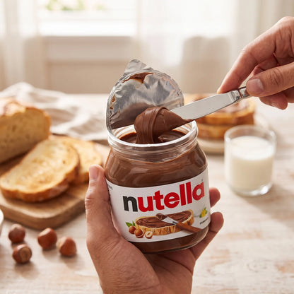 nutella Chocolate-Hazelnut Spread 350g – Chocolate Spread in a Glass Jar for Bread, Toast, Breakfast and Everyday Sweet Treats