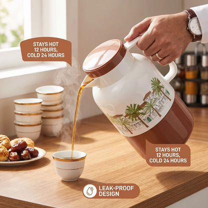 Legend Vacuum Flask 2.0 Liter – Leak-Proof Tea and Coffee Flask | Keeps Drinks Hot for 12 Hours and Cold for 24 Hours