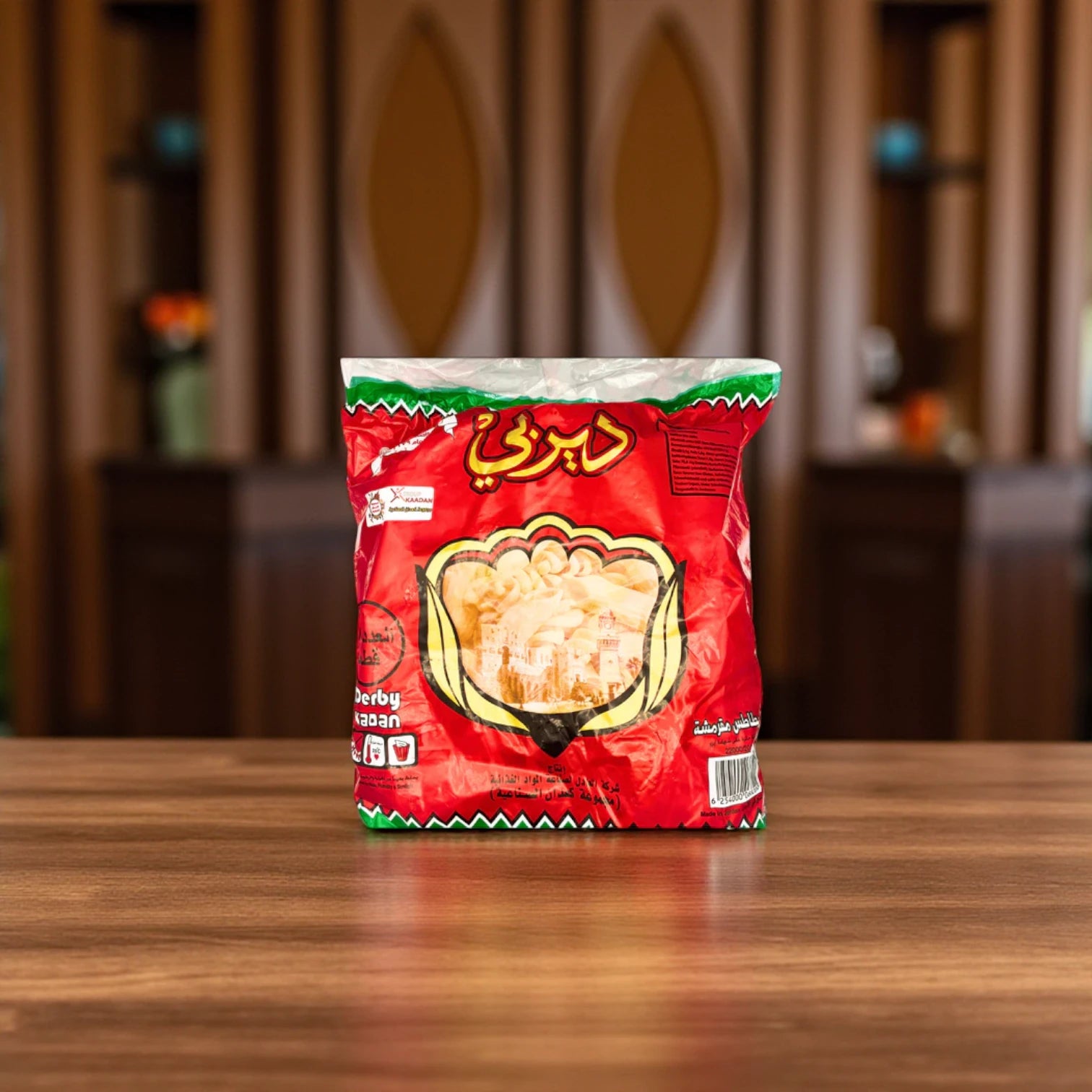 Derby Kaadan Crunchy Snack – 500g | Classic Light & Crispy Corn Twists | Perfect Party & Movie Snack | Made in Jordan - Damoo