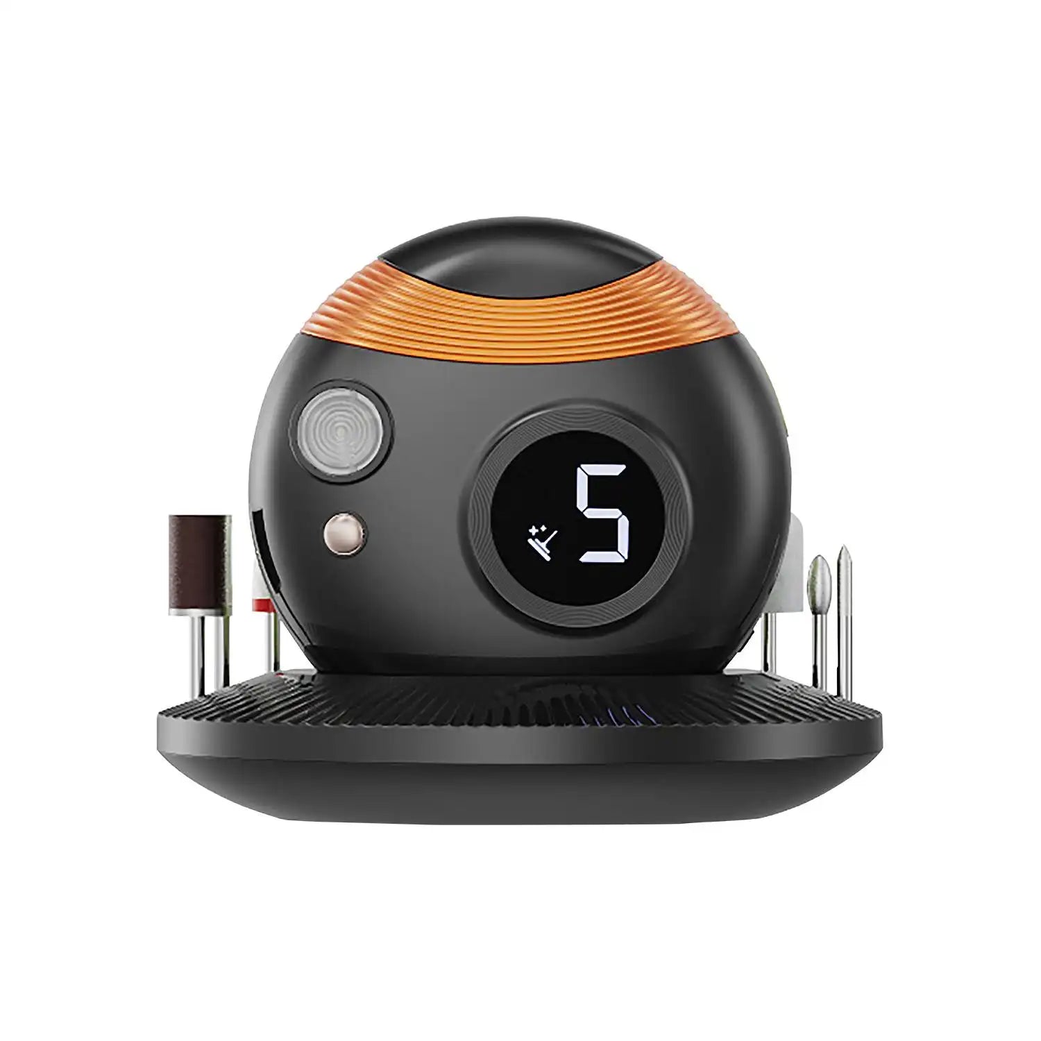 Porodo All-in-One Electric Nail Trimmer Set – 400mAh Rechargeable Battery, LED Light, Type-C Charging, Compact & Travel-Friendly, 2.5-3H Runtime – Black - Damoo