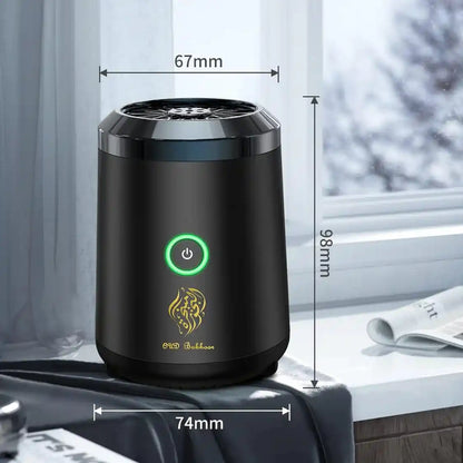 Portable Electric Bakhoor Burner – USB Rechargeable Mini Aroma Diffuser for Car, Home, Office – Safe & Silent Oud Incense Burner - Damoo