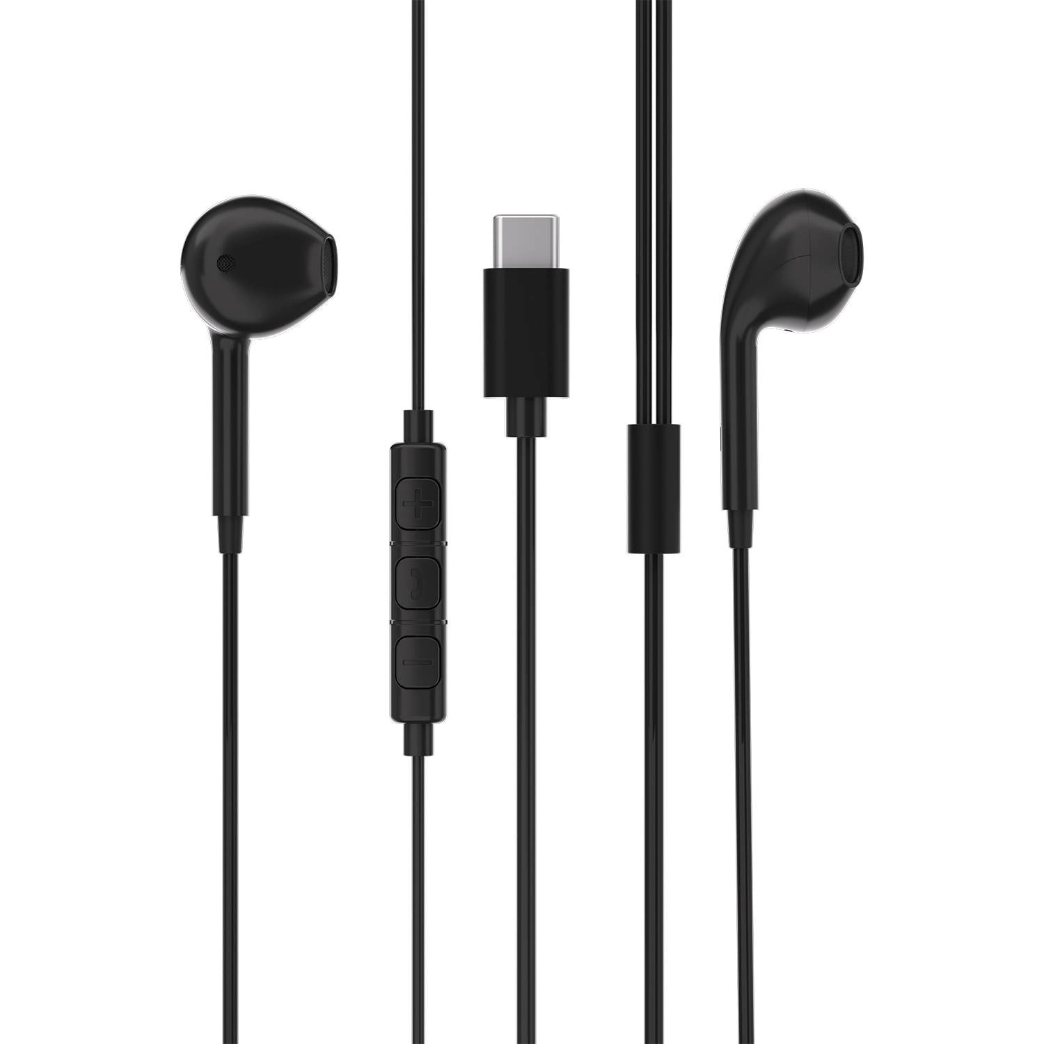 Powerology Type-C Stereo Earphones (1.2m) – HD Sound, Comfortable Fit, Compatible with All USB-C Devices including iPhone 15 Series - Damoo