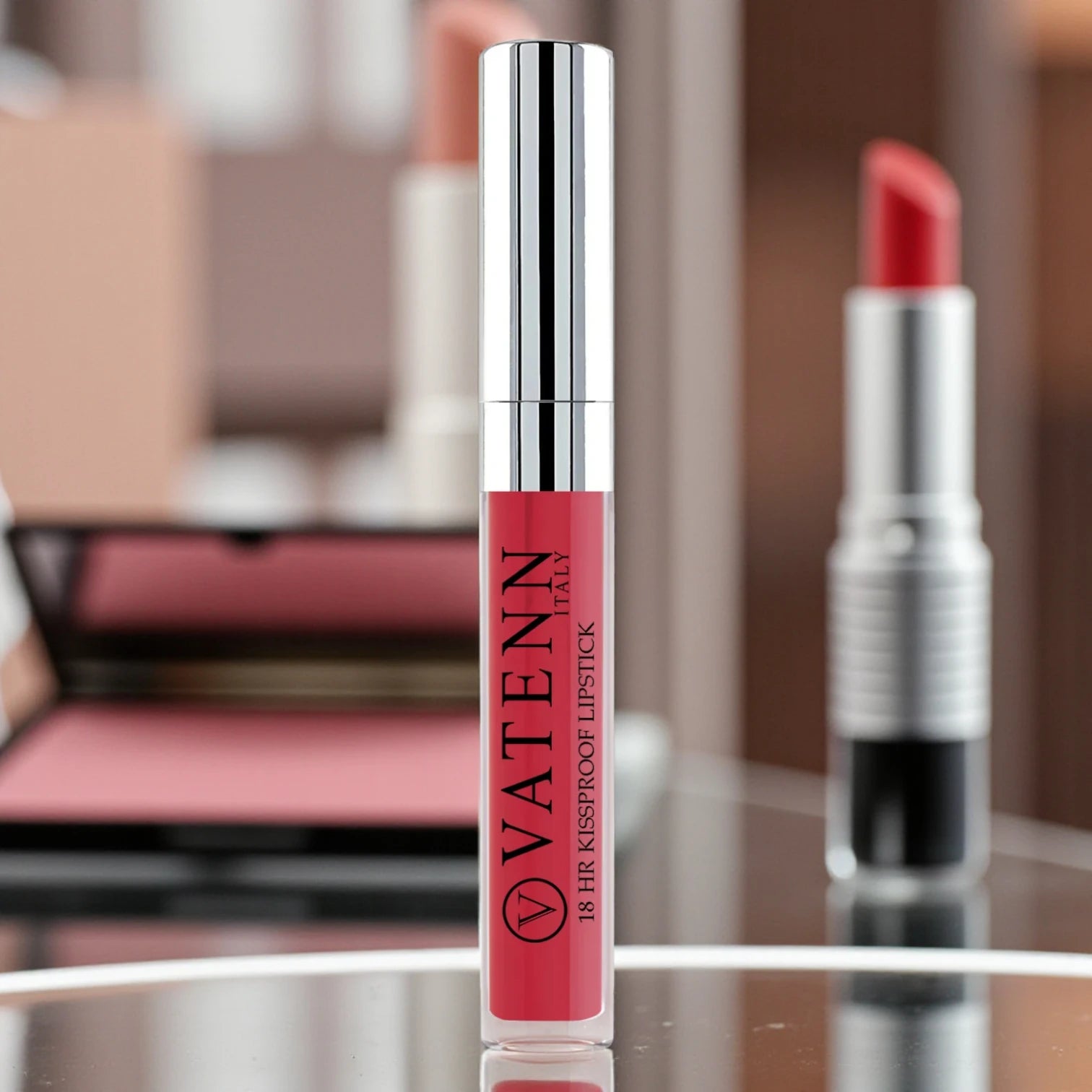 Vatenn 18Hrs Kissproof Liquid Lipstick – Shade 06 Light Pink. Long-lasting transfer-proof creamy matte lip color with non-drying, highly pigmented formula. - Damoo