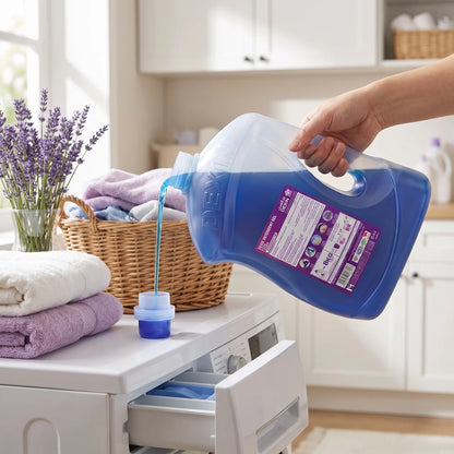 DEXIN Deep Clean Liquid Laundry Detergent Gel 4 L, Lavender Freshness with Enzyme Action and Colour Protection