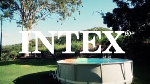 INTEX Above Ground Pool 244 x 51 cm Metal Frame Above Ground Pool – Durable Steel Structure with T-Joint Assembly, 3-Ply Liner, 1830L Water Capacity, Ages 6+, Easy Setup in 30 Minutes