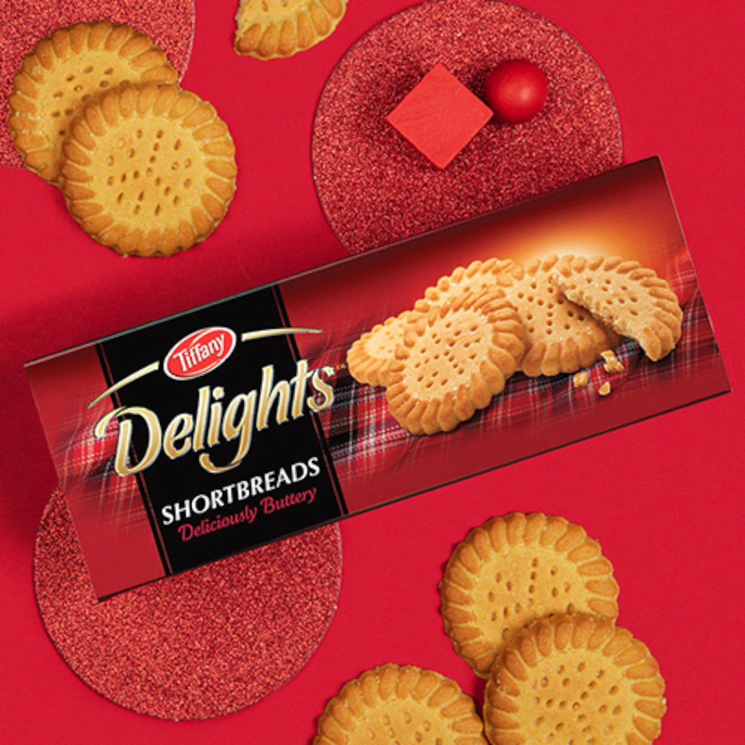 Tiffany Delights Shortbread Biscuits 200g – Buttery Crumbly Shortbread Cookies with Rich Flavor for Tea Time & Snacking - Damoo