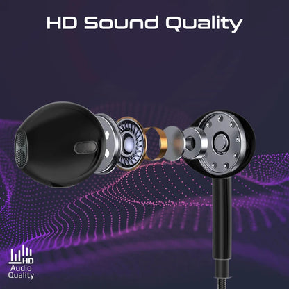 Promate MonoPod-LT Wired Mono Earphone with Lightning Connector – MFi Certified In-Ear Wired Mono Earphone with Mic, Deep Bass, 1.3m Braided Cable for iPhone - Damoo