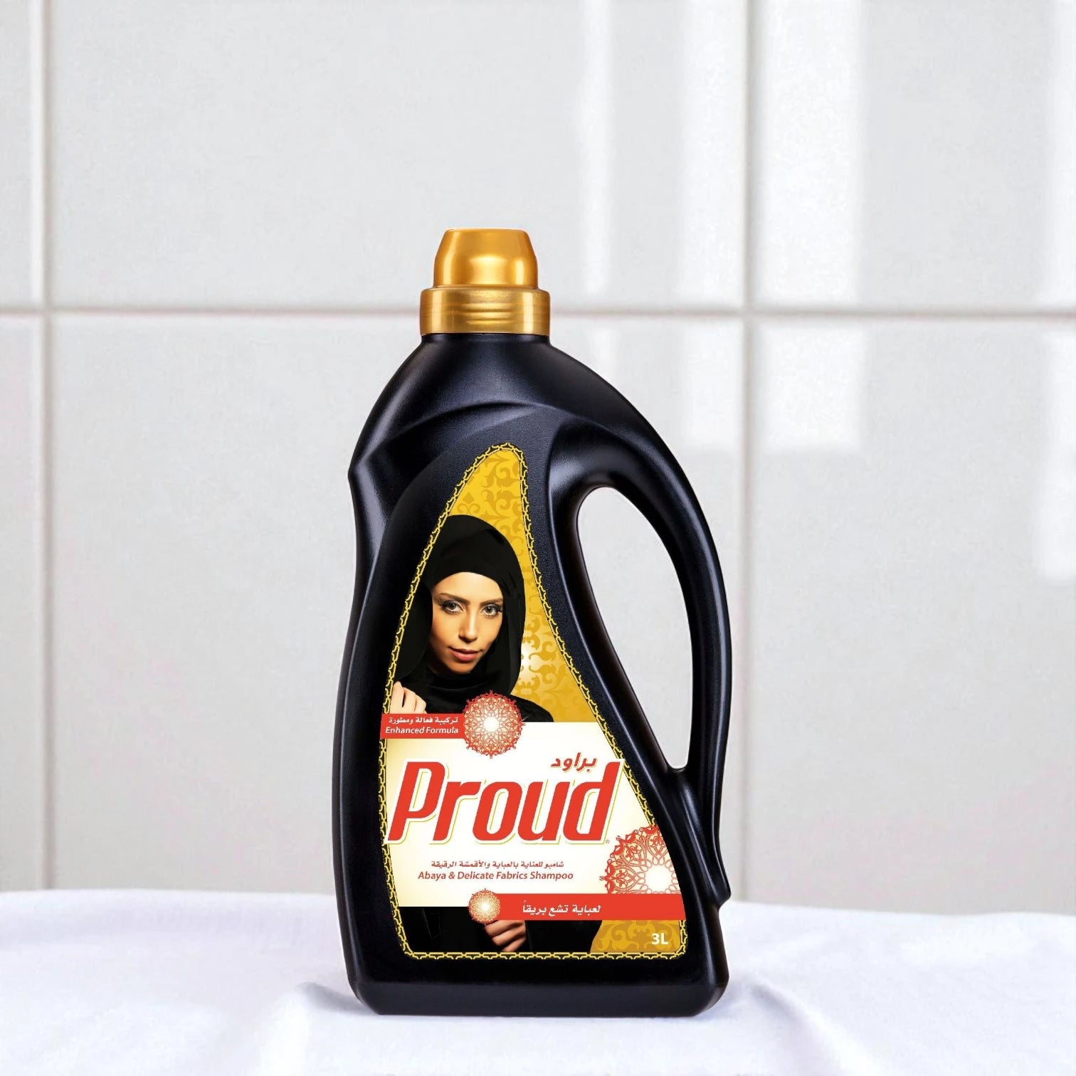 Proud Abaya & Delicate Fabrics Shampoo – 3 Liters – Softness, Long-Lasting Freshness & Wrinkle Reduction – Gentle Care for Abayas, Hijabs & Fine Fabrics - Damoo