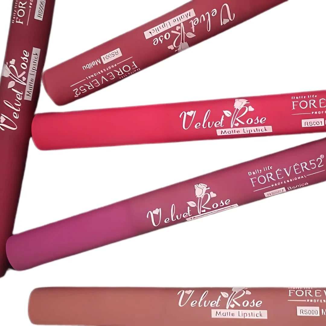 Forever52 Velvet Rose Matte Lipstick – RS013 Camellia, Enriched with Rose Oil, Nourishing Waterproof Creamy-Matte Formula, Vegan & Long-Lasting Lip Color – 2.5g - Damoo