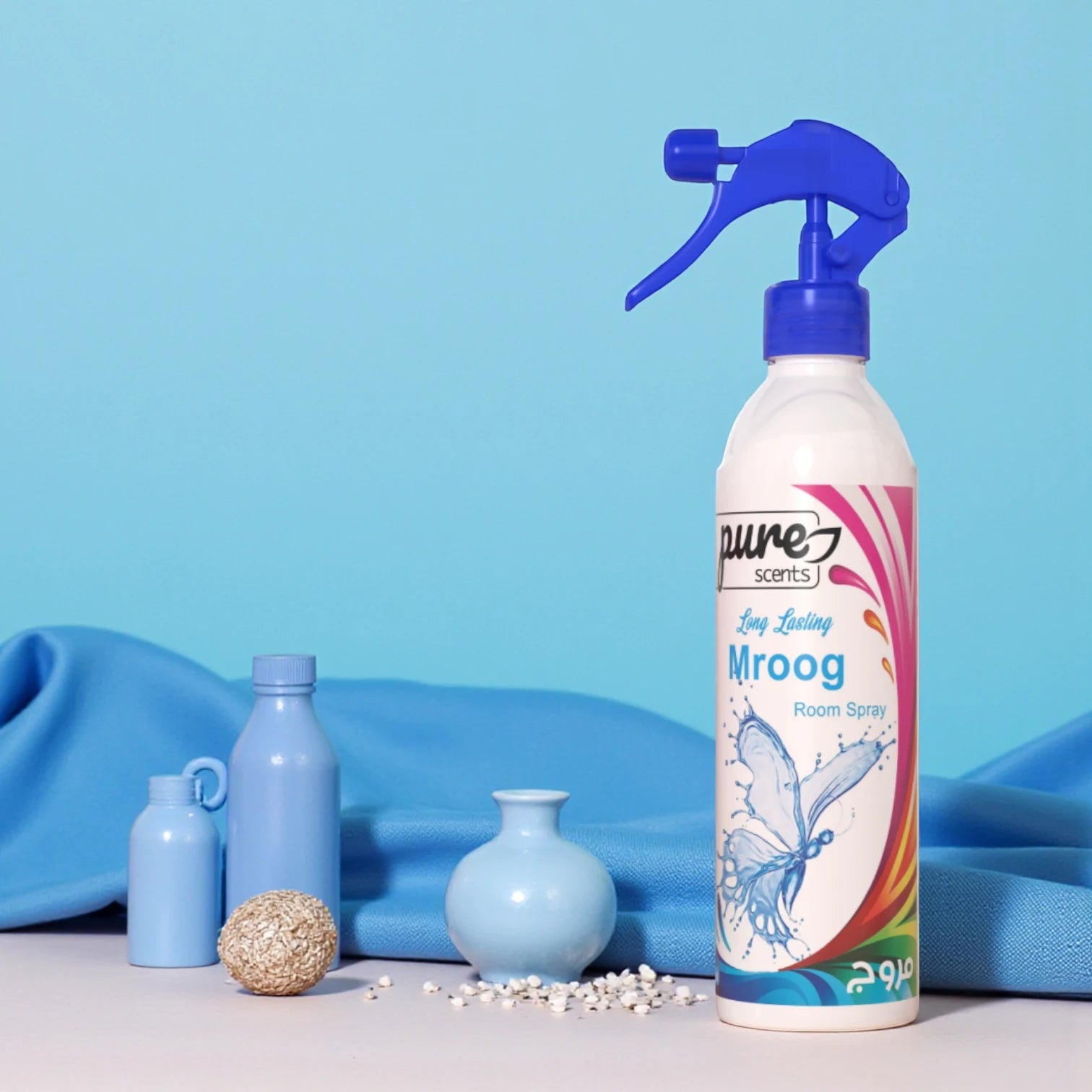 Pure Scents Mroog Room Spray – 460ML | Long-Lasting Oriental Air Freshener with Rich Musk & Oud Tones | For Home & Fabric Use - Damoo