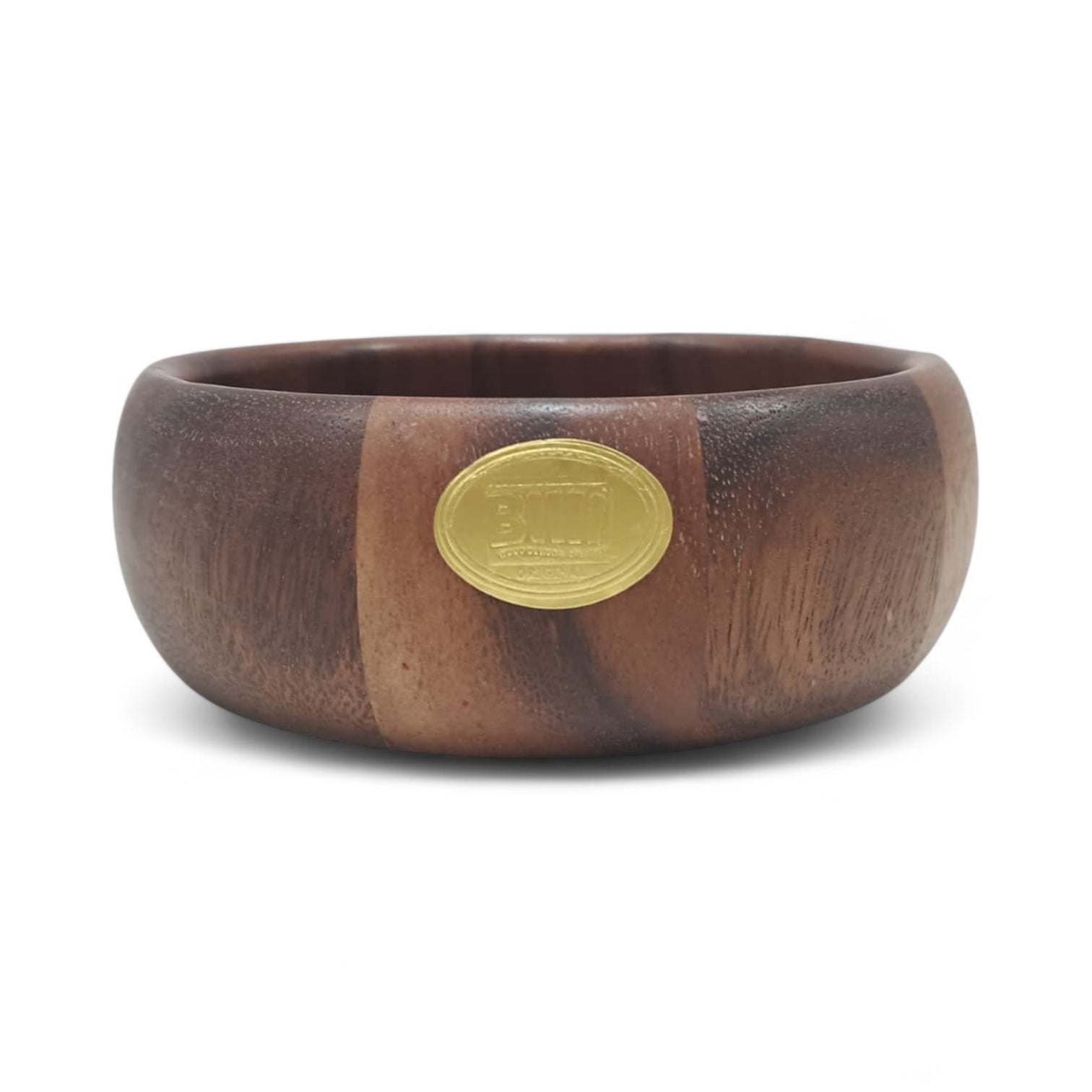Billi Acacia Wooden Bowl – Handcrafted Brown Acacia Wood Serving Bowl | Durable, Water & Stain-Resistant Small Bowl for Home & Dining - Damoo