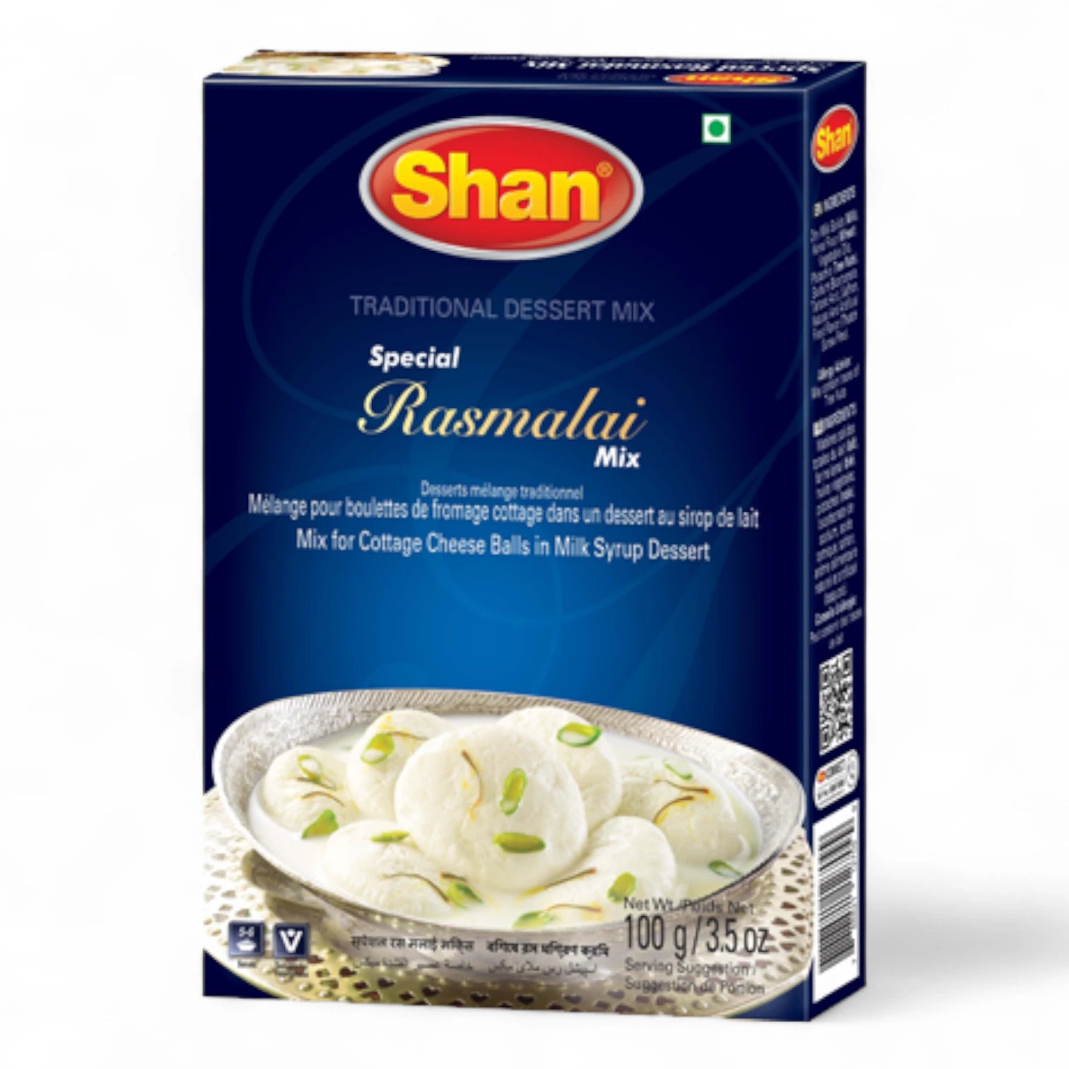 Shan Special Rasmalai Traditional Dessert Mix – 100g | Easy-to-Prepare Milk Syrup Dessert | Halal Certified | No Artificial Flavors - Damoo
