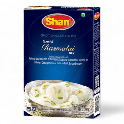 Shan Special Rasmalai Traditional Dessert Mix – 100g | Easy-to-Prepare Milk Syrup Dessert | Halal Certified | No Artificial Flavors - Damoo