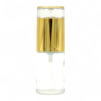 Refillable Glass Perfume Bottle with Gold Spray Cap 30 ML – Travel-Size Atomizer for Fragrance & Oils - Damoo