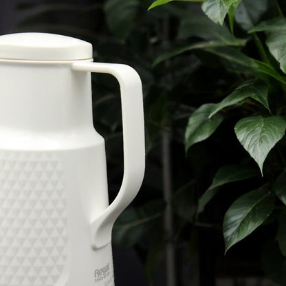 Regal 0.5 Liters Vacuum Jug with Glass Inner – Compact Thermos Flask for Hot & Cold Drinks – Keeps Hot for 12 Hours & Cold for 24 Hours - Damoo
