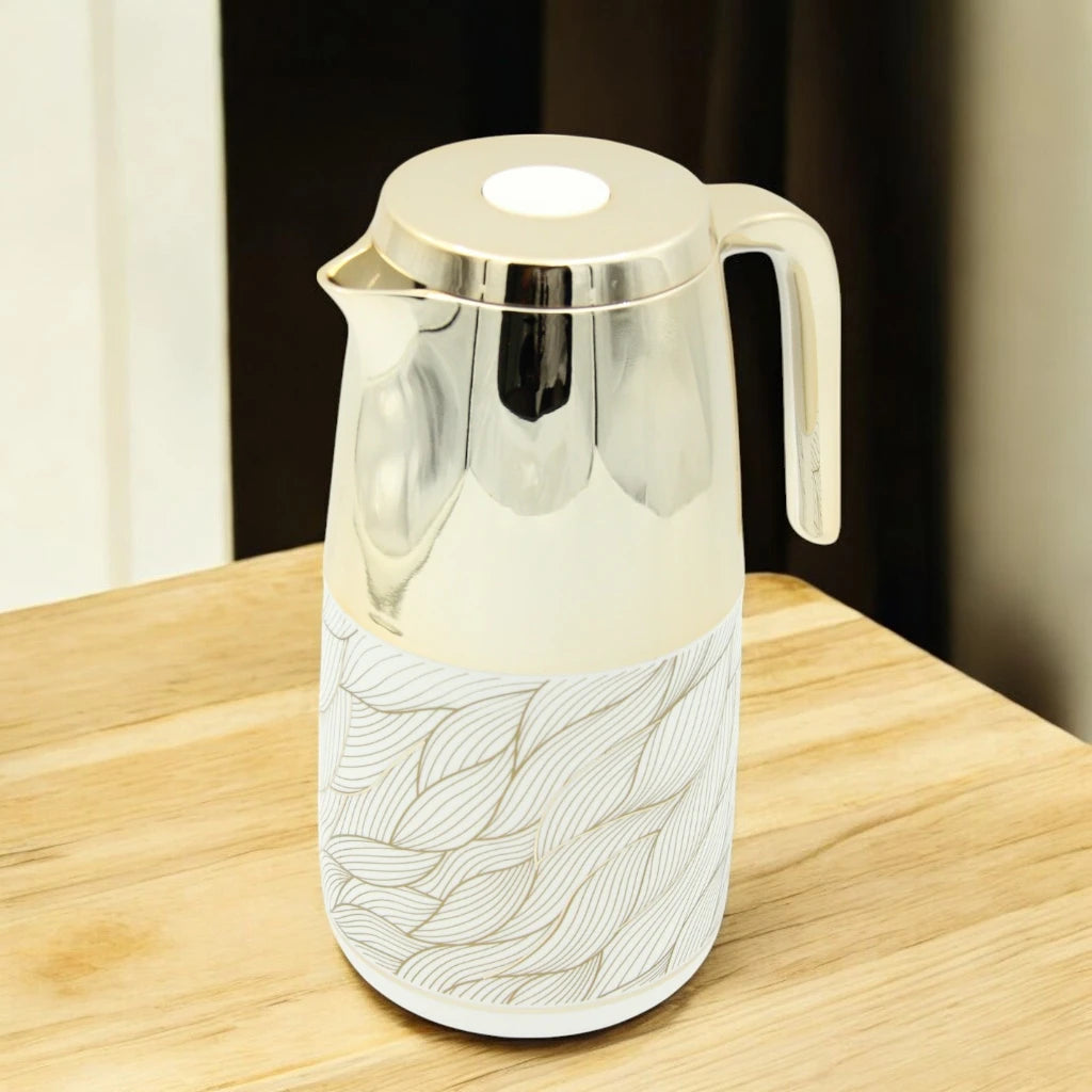 Regal 1.0L Thermal Vacuum Jug – Keeps Beverages Hot for 12H & Cold for 24H | Double Wall Glass Refill | BPA-Free | Ideal for Home, Office & Travel - Damoo