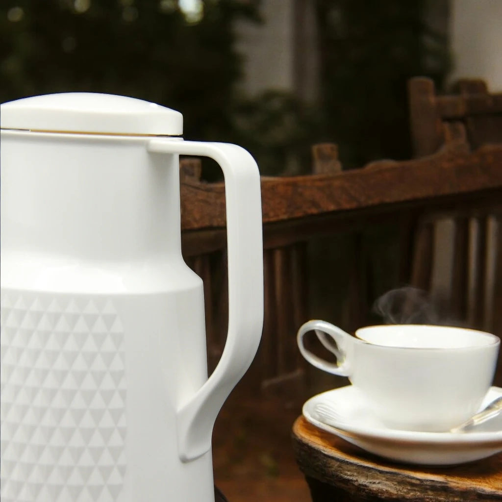 Regal 1.0L Thermos Jug – Premium Vacuum Insulated Flask | 24H Cold & 12H Hot Retention | BPA-Free Glass Refill | Ideal for Home, Office, Travel - Damoo
