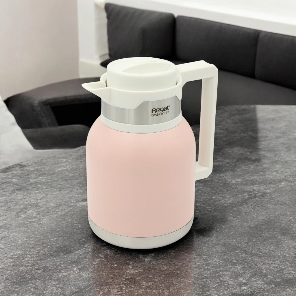 Regal 1.5L Vacuum Insulated Jug – Hot & Cold Beverage Thermos Flask with Stainless Steel Liner | Keeps Drinks Hot for 12 Hours & Cold for 24 Hours - TSC-UQ - Damoo
