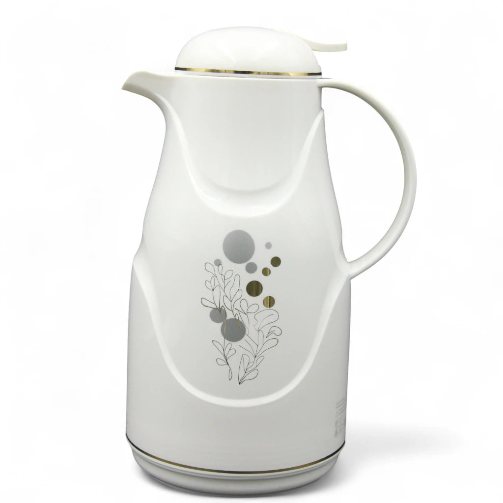 Regal 1.5L Vacuum Insulated Jug with Glass Inner – Thermal Flask for Hot & Cold Drinks – Keeps Hot for 12 Hours & Cold for 24 Hours | Ideal for Tea & Coffee - Damoo