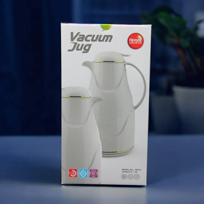 Regal 1.5L Vacuum Insulated Jug with Glass Inner – Thermal Flask for Hot & Cold Drinks – Keeps Hot for 12 Hours & Cold for 24 Hours | Ideal for Tea & Coffee - Damoo