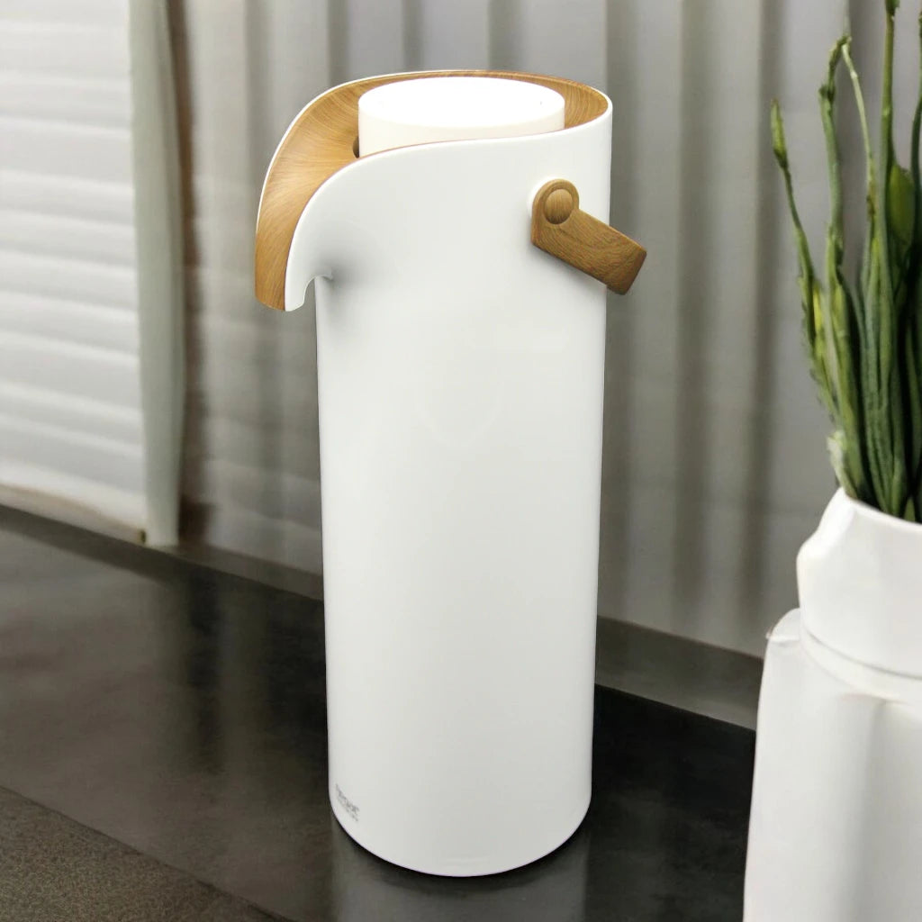 Regal 1.9L Airpot with Asbestos-Free Glass Refill – Vacuum Insulated Beverage Dispenser – Keeps Drinks Hot for 12 Hours & Cold for 24 Hours | Food-Grade Material - Damoo