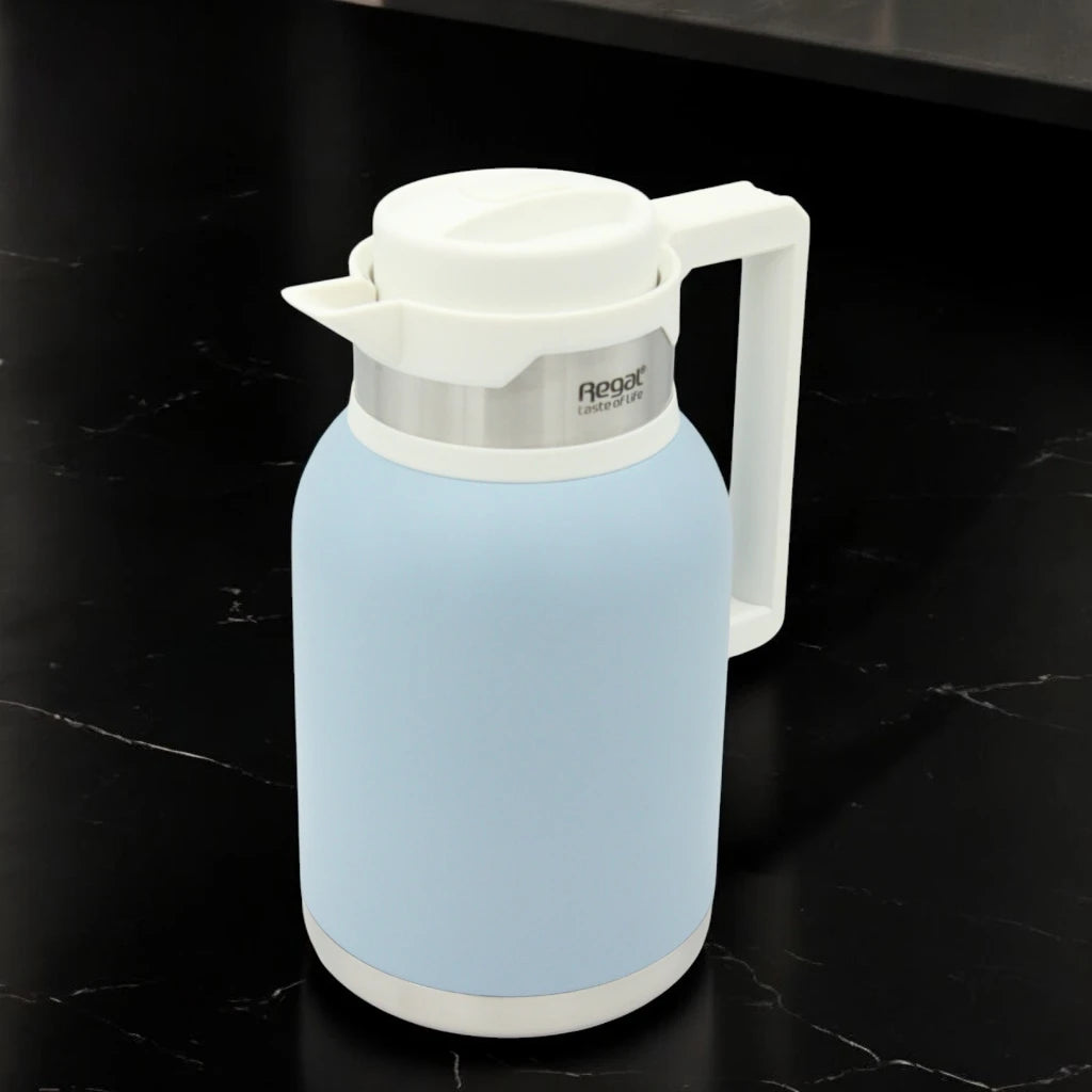 Regal 2.0L Stainless Steel Vacuum Jug – Double Wall Insulated, 24H Cooling, 12H Warming, Wide Opening, Leak-Proof Lid, Drip-Free, Food-Grade – TSC-UQ - Damoo