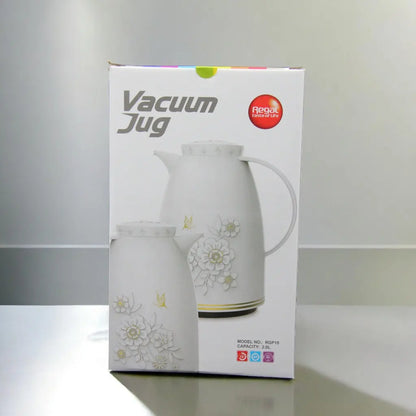 Regal Floral Vacuum Jug – 2.0 Liters Double Wall Insulated Hot & Cold Beverage Thermos Flask - RGP15 - Damoo