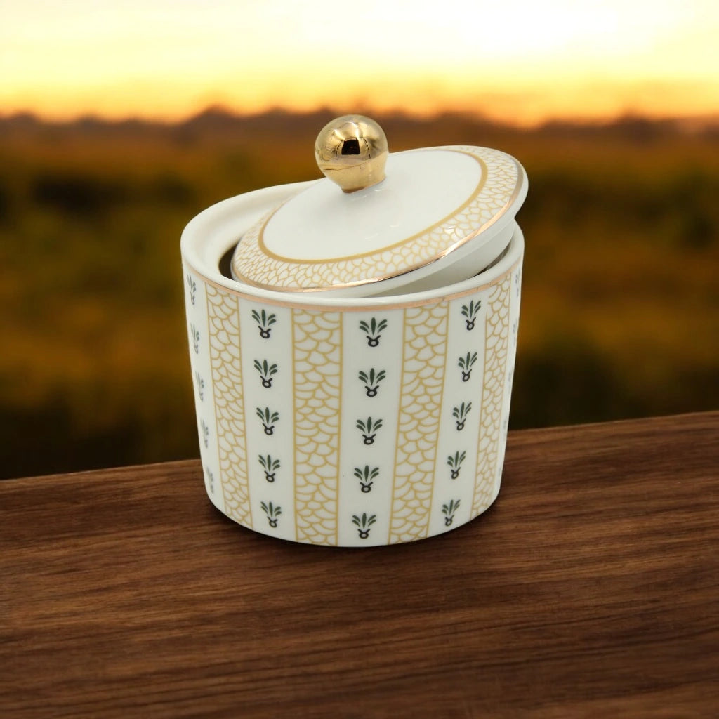 Regal Taste of Life Elegant Fine Porcelain 20 Pcs Tea & Coffee Set – Strong Internal Structure (Arabic Design) - Damoo