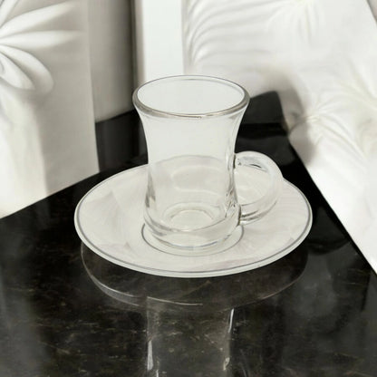 Regal Taste of Life Elegant Fine Porcelain 20 Pcs Tea & Coffee Set – Strong Internal Structure (Floral White Design) - Damoo