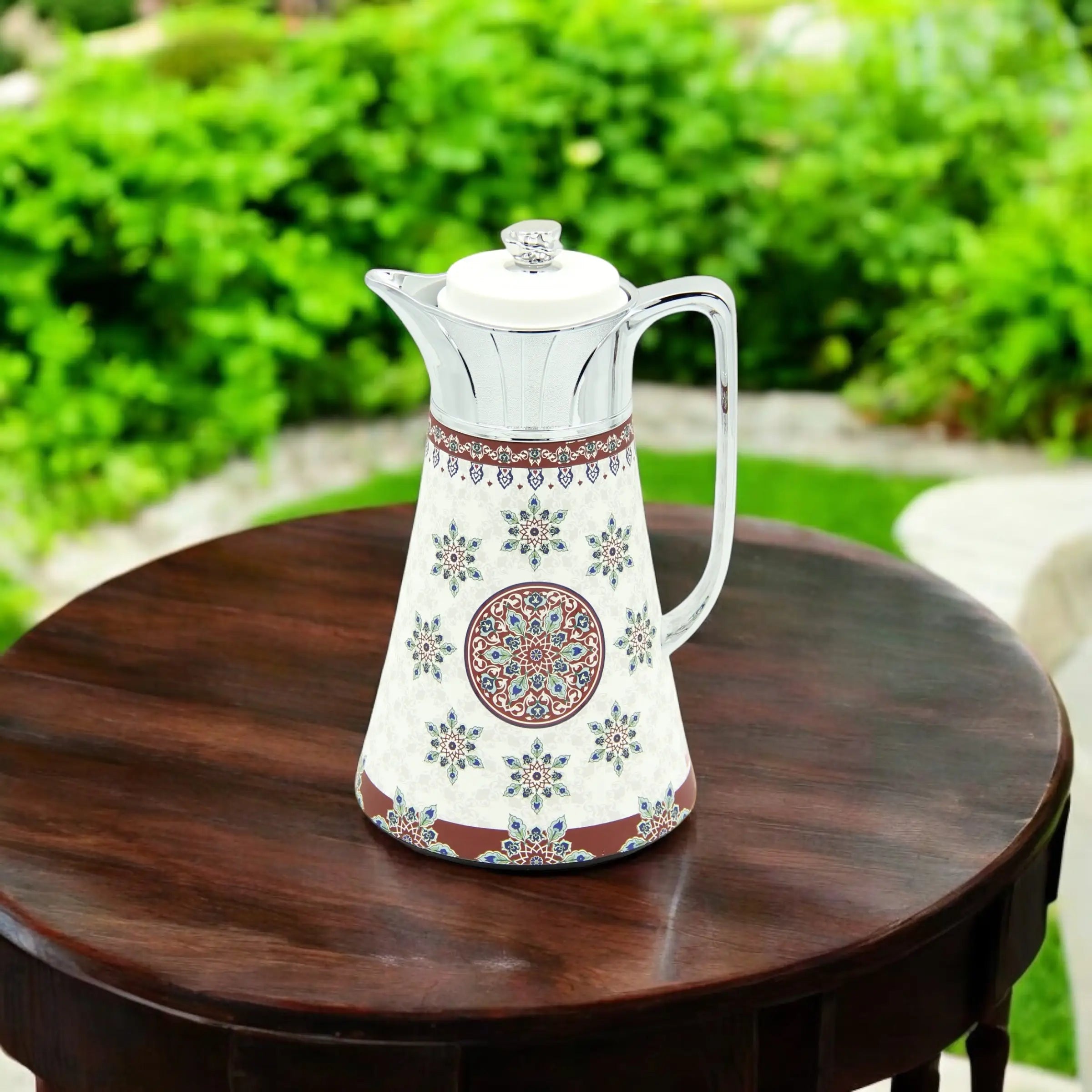 Regal Vacuum Jug Set – Double Wall Thermal Insulation | 0.5L + 1.0L | Keeps Drinks Hot for 12h & Cold for 24h – Taste of Life Collection (Silver) - Damoo