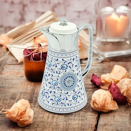 Regal Vacuum Jug Set – Double Wall Thermal Insulation | 0.5L + 1.0L | Keeps Drinks Hot for 12h & Cold for 24h – Taste of Life Collection (Silver) - Damoo