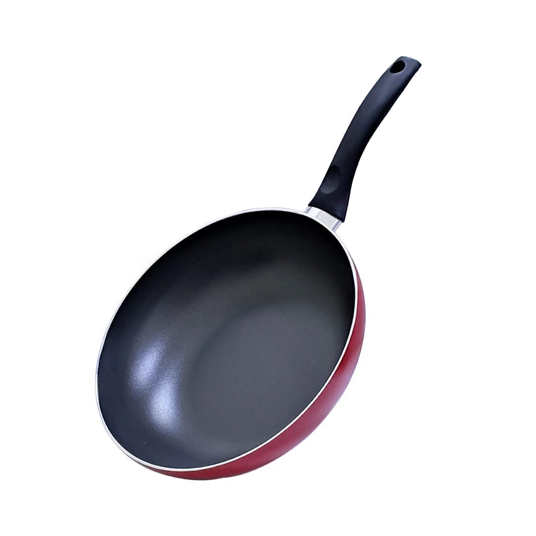 Rossetti Non-Stick Frying Pan 28 CM – Made in Italy, PFOA-Free, Dishwasher Safe, Heat-Resistant Handle with Hanging Loop, Flow Heat System, Compatible with All Cooktops Except Induction - Damoo