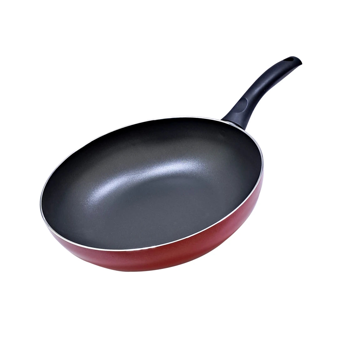 Rossetti Non-Stick Stir-Fry Wok – PFOA-Free, Made in Italy, Flow Heat System, Dishwasher Safe, Compatible with Gas, Induction & Electric Cooktops - Damoo