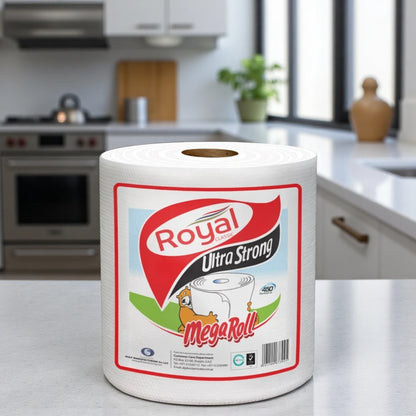 Royal Classic Ultra Strong Mega Roll – 450 Sheets | High Absorbency, Durable & Hygienic Kitchen Tissue Roll - Damoo