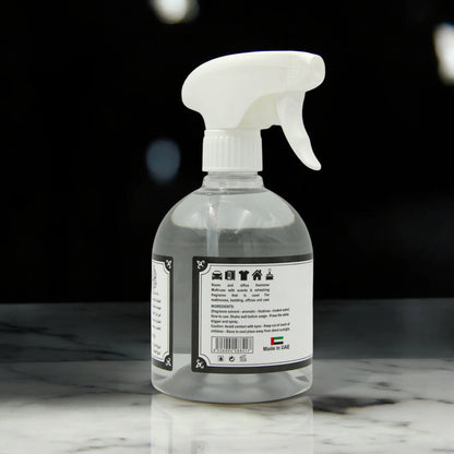 Rshoosh Multi-Use Air Freshener  Spray – 500ml | Long-Lasting Fragrance for Rooms, Bedding, Cars & Offices | Made in UAE - Black Ice - Damoo