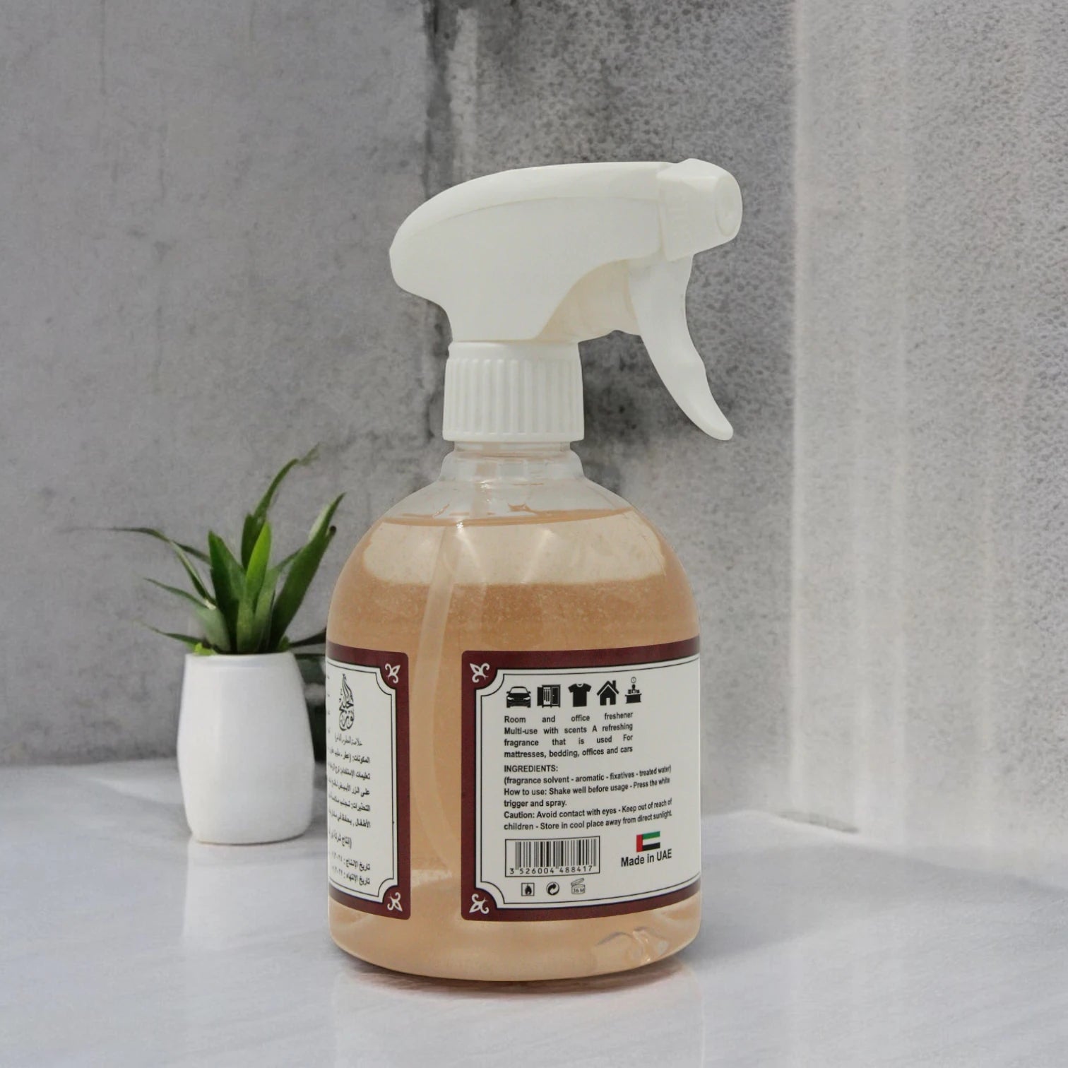 Rshoosh Multi-Use Air Freshener  Spray – 500ml | Long-Lasting Fragrance for Rooms, Bedding, Cars & Offices | Made in UAE - Bukhour - Damoo