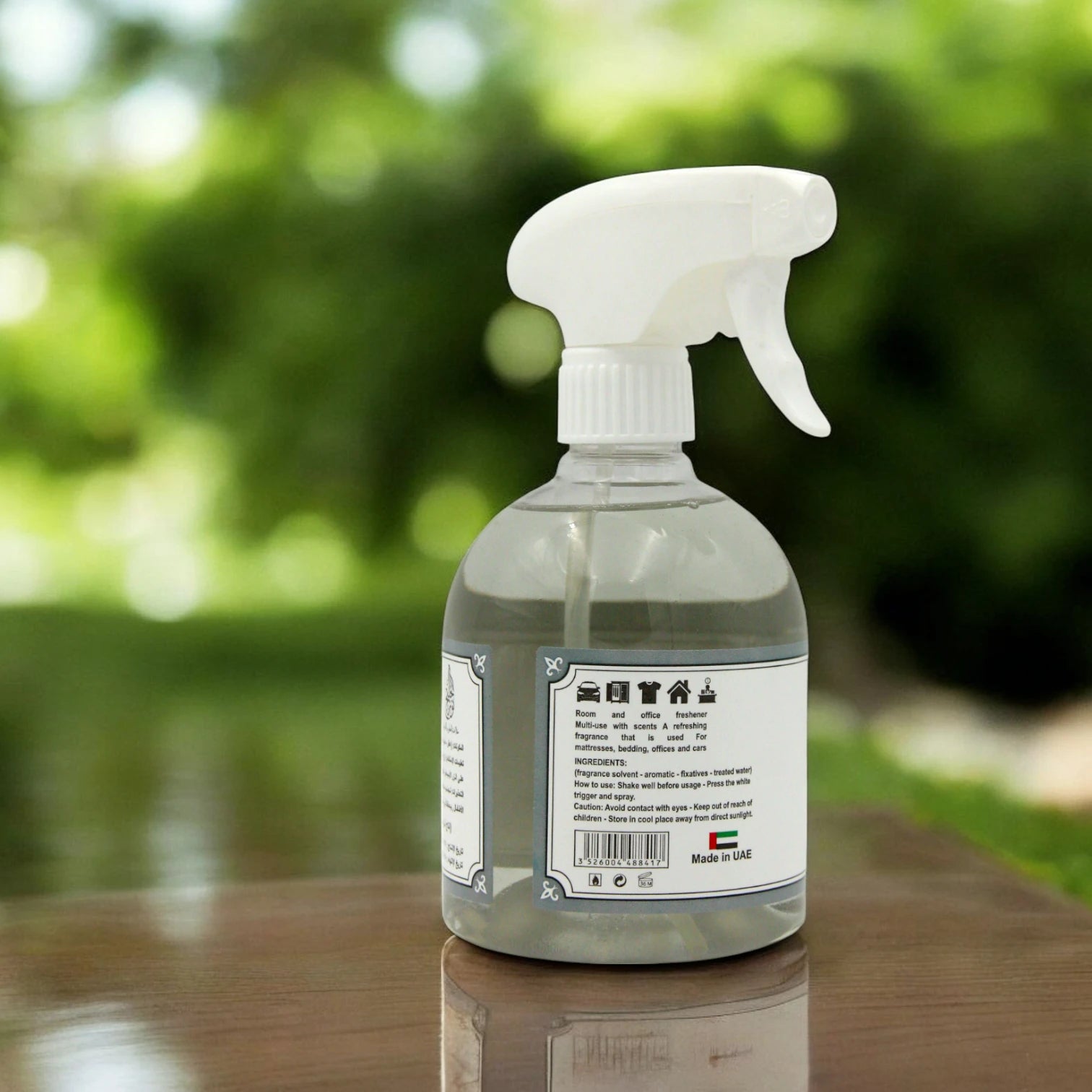 Rshoosh Multi-Use Air Freshener  Spray – 500ml | Long-Lasting Fragrance for Rooms, Bedding, Cars & Offices | Made in UAE - Cloud - Damoo